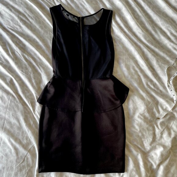 Vintage Guess Y2K Black Mesh Bodycon Dress – Plum Lining Stretch Clubwear (2-6) - Picture 6 of 8